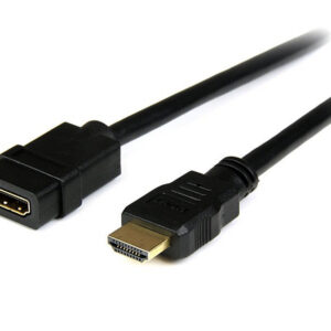 StarTech.com 6ft (2m) HDMI Extension Cable - HDMI Male to Female Cable - 4K HDMI Cable Extender - 4K 30Hz UHD HDMI Cable with Ethernet M/F - High Speed HDMI 1.4 Cable - HDMI Cord Extender