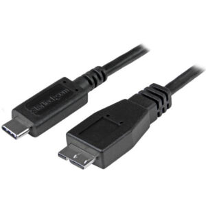 StarTech.com 1.6ft (50cm) USB-C to Micro USB-B Cable, USB 10Gbps, Data Cord, 3A, USB C to Micro-B Data Transfer Cable