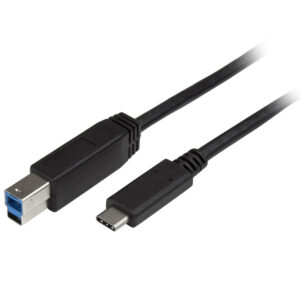 StarTech.com 6.6ft (2m) USB-B to USB-C Cable, USB 5Gbps, Data Cord, USB 3.0, USB-C Data Transfer Cable