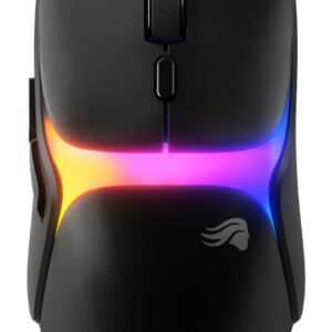 Glorious Gaming Model O3 Wireless Gaming Mouse - InfinitePlay Swappable Battery System, 8k Polling, 130M Click Optical Switches, Ultralight 66g, 30K DPI Optical Sensor, RGB - Black