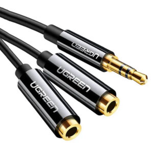 Ugreen 20816 audio cable 0.0025 m 2.5mm 2 x 3.5mm Black