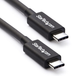 StarTech.com 50cm (1.6ft) Thunderbolt 3 Cable, 40Gbps, 100W PD, 4K/5K, Thunderbolt Certified, Compatible with Thunderbolt 4/USB 3.2/DisplayPort