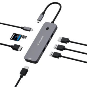 Verbatim CMH-08 USB Type-C 5000 Mbit/s Silver