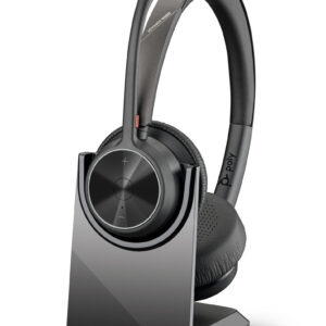 HP Poly Voyager 4320 UC Stereo USB-A Headset +BT700 USB-A Adapter +Charging Stand