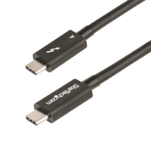 StarTech.com 1.6ft (50cm) Thunderbolt 4 Cable - 40Gbps - 100W PD - 4K/8K Video - Intel-Certified Thunderbolt Cable - Compatible w/USB 4/Thunderbolt 3/USB 3.2/USB Type-C/DisplayPort