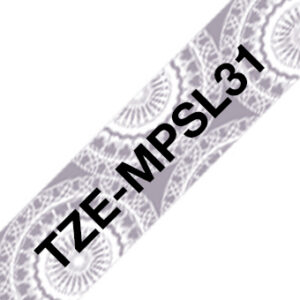 Brother TZE-MPSL31 label-making tape Black on silver