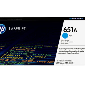 HP 651A Cyan Original LaserJet Toner Cartridge