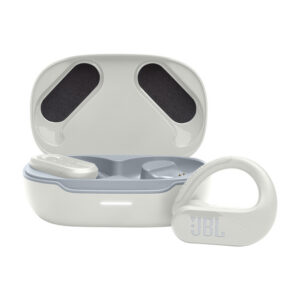 JBL Endurance Peak 3 Headset True Wireless Stereo (TWS) Ear-hook Calls/Music/Sport/Everyday USB Type-C Bluetooth Charging stand White