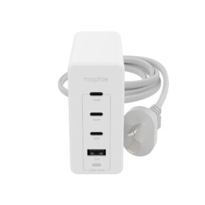 mophie Accessories-Wall Adapter-USB-C-PD-HUB-120W-GAN-White-AU(3xUSBC + 1xUSBA)