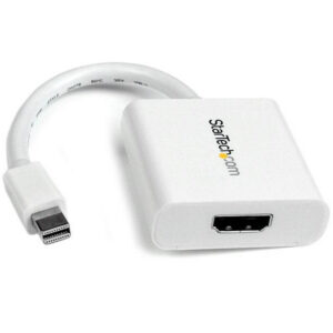 StarTech.com Mini DisplayPort to HDMI Adapter - mDP to HDMI Video Converter - 1080p - Mini DP or Thunderbolt 1/2 Mac/PC to HDMI Monitor/Display/TV - Passive mDP 1.2 to HDMI Dongle - White