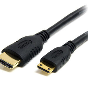 StarTech.com 2m Mini HDMI to HDMI Cable with Ethernet - 4K 30Hz High Speed Mini HDMI to HDMI Adapter Cable - Mini HDMI Type-C Device to HDMI Monitor/Display - Durable Video Converter Cord