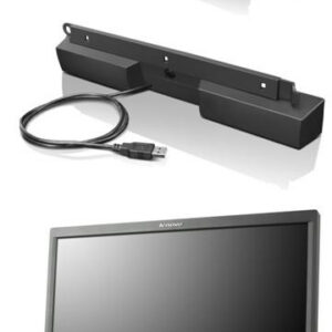 Lenovo USB Soundbar Black 2.0 channels 2.5 W