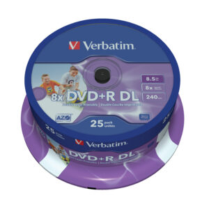 Verbatim 43667 blank DVD 8.5 GB DVD+R DL 25 pc(s)