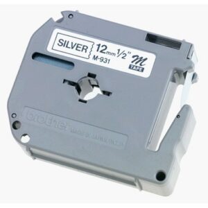 Brother M931 printer label Silver M