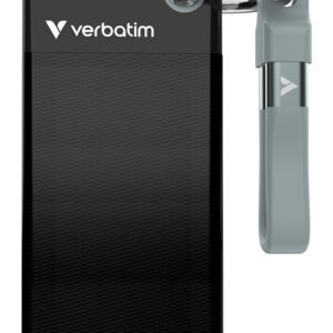 Verbatim Pocket SSD USB 3.2 Gen 2 1TB Black/Grey