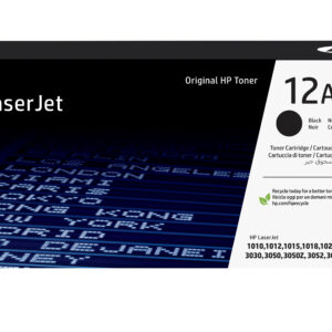 HP 12A Black Original LaserJet Toner Cartridge