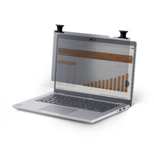 StarTech.com 14-inch 16:9 Bright Privacy Screen Filter with Touch, Flip-Over, 75% Light Transmittance, Anti-Glare Privacy Filter, +/- 30 Deg. View Angle
