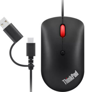 Lenovo 4Y51D20850 mouse Office Ambidextrous USB Type-C Optical 2400 DPI