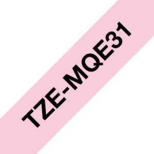 Brother TZEMQE31 label-making tape Black on pink TZe