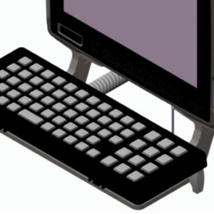 Zebra KT-KYBDTRAY-VC80-R barcode reader accessory