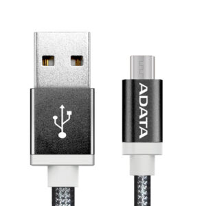 ADATA 1m, USB2.0-A/USB2.0 Micro-B USB cable USB A Micro-USB B 0.48 Gbit/s Black