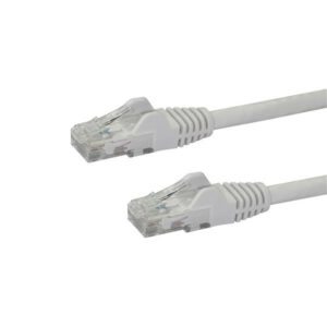 StarTech.com 10m CAT6 Ethernet Cable - White CAT 6 Gigabit Ethernet Wire -250MHz 100W PoE RJ45 UTP Network/Patch Cord Snagless w/Strain Relief Individually Tested