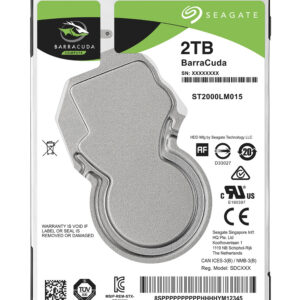 Seagate Barracuda 2.5" internal hard drive 2 TB 5400 RPM 128 MB 2.5" Serial ATA III