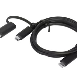 Lenovo 4X90U90618 USB cable USB 3.2 Gen 1 (3.1 Gen 1) 1 m USB A/USB C USB C Black