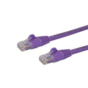 StarTech.com 5m CAT6 Ethernet Cable - Purple CAT 6 Gigabit Ethernet Wire -250MHz 100W PoE RJ45 UTP Network/Patch Cord Snagless w/Strain Relief Individually Tested
