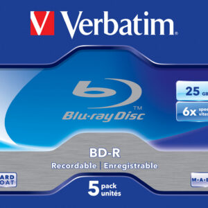 Verbatim 43715 blank Blu-Ray disc BD-R 25 GB 5 pc(s)