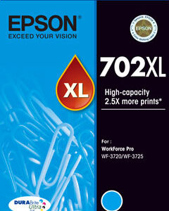 Epson 702XL ink cartridge High (XL) Yield Cyan