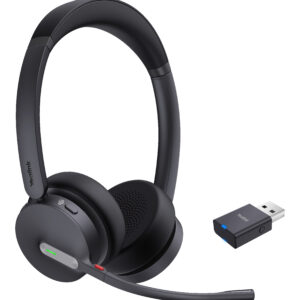 Yealink WH64 Hybrid Dual Teams Headset Wireless Head-band Office/Call center Micro-USB Bluetooth Black
