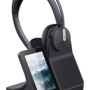 Yealink WH64 Workstation Dual Headset Wired & Wireless Head-band Office/Call center USB Type-C Bluetooth Charging stand Black