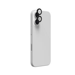 InvisibleShield Glass Elite (CameraRings) Lens Protection For Apple iPhone 17/16/16+ Black