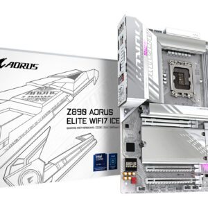 GIGABYTE Z890 AORUS ELITE WIFI7 ICE Motherboard - Supports Intel Core Ultra (Series 2) CPUs, 16+1+2 phases VRM, up to 8800MHz DDR5 (OC), 1xPCIe 5.0 + 3xPCIe 4.0, Wi-Fi 7, 2.5GbE LAN, Thunderbolt 4
