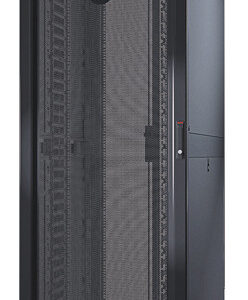 APC NetShelter SX, Networking Rack Enclosure, 42U, Black, 1991H x 750W x 1070D mm with Casters, Feet, Vertical Cable Managers, Side Panels