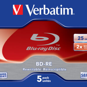 Verbatim 43615 blank Blu-Ray disc BD-RE 25 GB 5 pc(s)