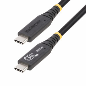 StarTech.com 3ft (1m) USB4 Cable 40Gbps, 240W (5A) Power Delivery, 8K 120Hz / 4K 240Hz DP Alt Mode, USB-IF Certified USB-C Cable - Thunderbolt Compatible