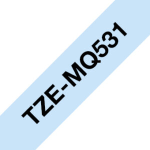 Brother TZEMQ531 label-making tape Black on blue TZe
