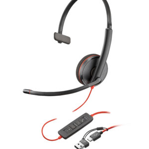 HP Poly Blackwire 3210 Monaural USB-A Headset