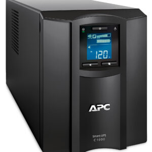 APC Smart-UPS C, Line Interactive, 1000VA, Tower, 230V, 8x IEC C13 outlets, SmartConnect port, USB and Serial communication, AVR, Graphic LCD