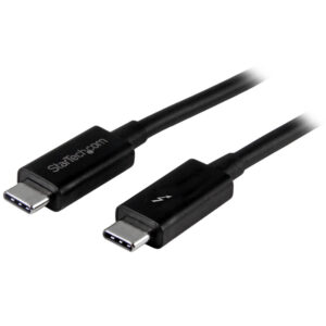StarTech.com 3.3ft (1m) Thunderbolt 3 Cable, 20Gbps, 100W PD, 4K, Thunderbolt Certified, Compatible with Thunderbolt 4/USB 3.2/DisplayPort