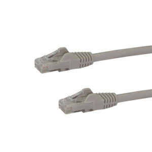 StarTech.com 50cm CAT6 Ethernet Cable - Grey CAT 6 Gigabit Ethernet Wire -250MHz 100W PoE RJ45 UTP Network/Patch Cord Snagless w/Strain Relief Individually Tested