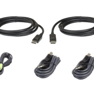 ATEN USB DisplayPort Dual Display Secure KVM; 1,8M USB DisplayPort Dual Display