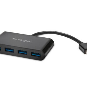 Kensington UH4000 USB 3.2 Gen 1 (3.1 Gen 1) Type-A 5000 Mbit/s Black