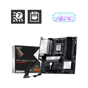 MSI PRO B850M-A WIFI motherboard AMD B850 Socket AM5 micro ATX