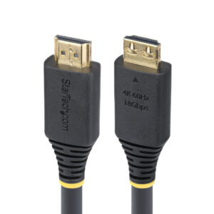 StarTech.com 7m (23ft) High Speed HDMI Cable with Gripping Connectors, 4K 60Hz/1440p 144Hz, HDR10/HDCP 2.2/ARC, 18Gbps, UHD HDMI Cord for TV/Monitor/Display, TPE Jacket