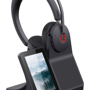 Yealink WH68 Workstation Headset Wired & Wireless Head-band Calls/Music USB Type-C Bluetooth Charging stand Black