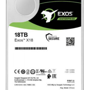 Seagate Enterprise ST18000NM004J internal hard drive 18 TB 7200 RPM 256 MB 3.5" SAS