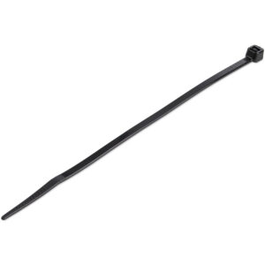StarTech.com 1000-Pack 6"(15cm) Cable Ties - 1/8"(3.6mm) wide, 1-3/8"(39mm) Bundle Diameter, 40lb(18kg) Tensile Strength, Nylon Self Locking Zip Ties with Curved Tip, UL Listed, Black - TAA
